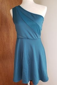 Charlotte Russe One Should Green Skater Dress